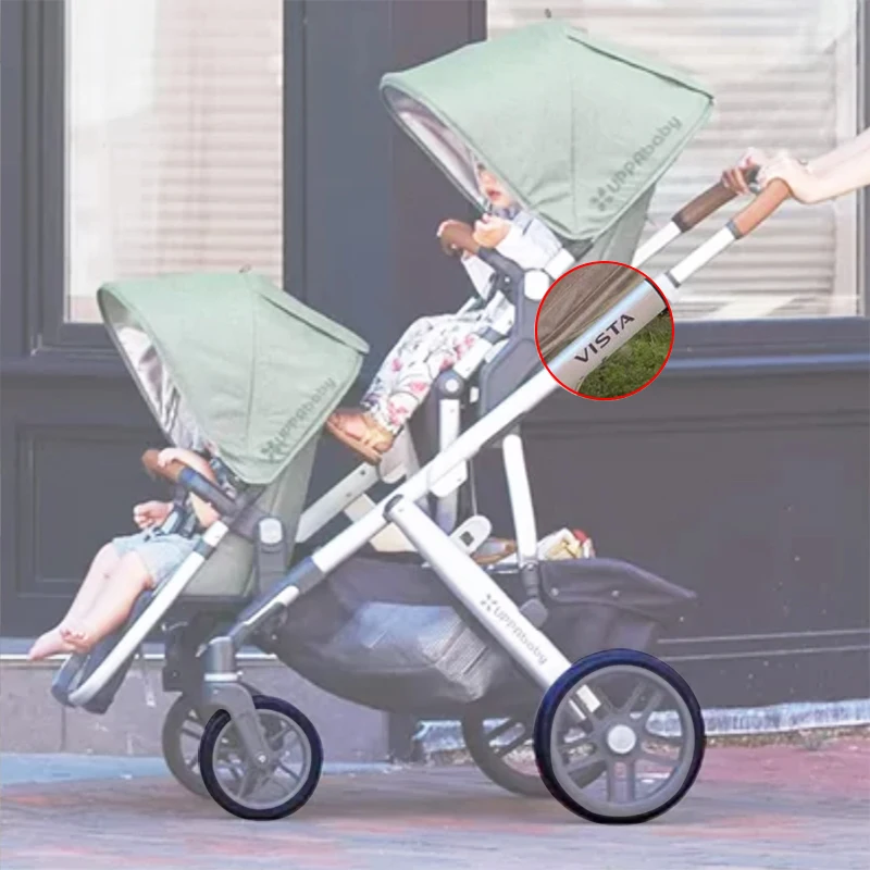 Buggy-Reifen für Uppababy Vista V1/V2 Kinderwagen Vorder- oder Hinterrad Maßgeschneiderte PU Tubeless Reifenabdeckung Kinderwagen-Zubehör