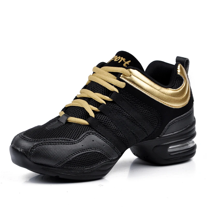 Frauen Moderne Tanz Schuhe Dame Atmungsaktive Gestrickte Jazz Dance Schuhe Weibliche Anti-slip Casual Sport Schuhe