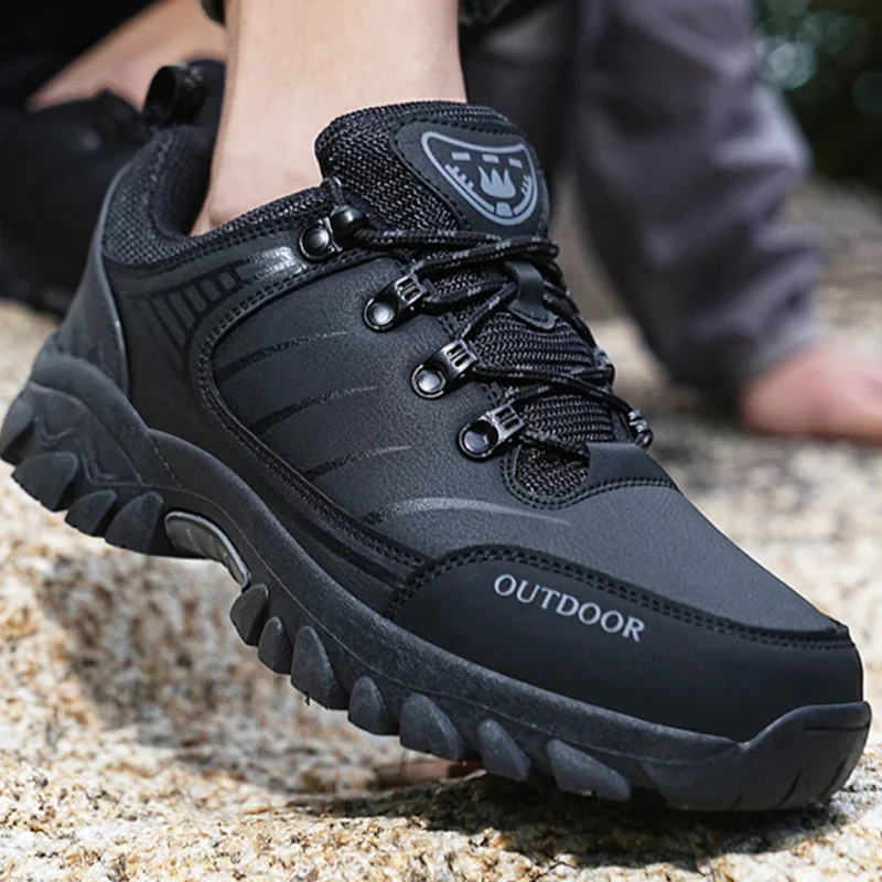 Schuhe für Männer Schnee Stiefel Winter Plüsch Warme Männer Stiefel Wasserdichte Leder Turnschuhe Heißer Männer Motorrad Stiefel Outdoor Winter