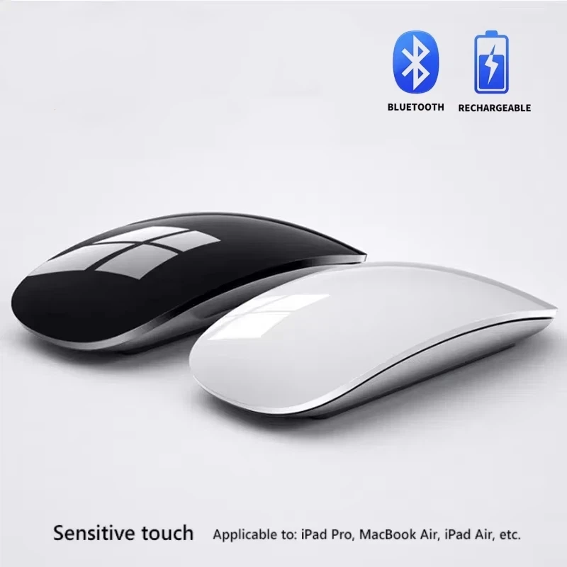 Magische Dual-Modus Kabellose Maus Bluetooth Touch Schlank Wiederaufladbar Ergonomisch für Macbook Air Pro PC Laptop Computer Notebook 2026 Image