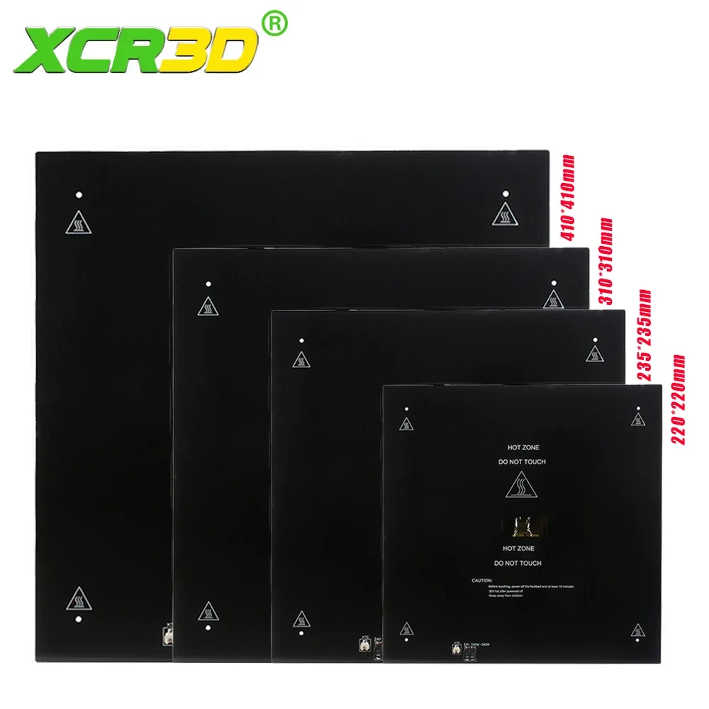 3D-Drucker-Teile, schwarzes Aluminiumsubstrat, beheiztes Bett, MK3 Brutstätte, Platte, heißes Bett, Plattform, 24 V, 235 mm, 310 mm, NTC100K, DIY-Kit, Ender 3 Image