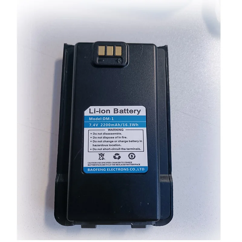 Baofeng Original 7,4 V 2200 mah Batterie für Baofeng DM-1701 DMR Digital Anolog Dual Band Dual Mode Walkie Taklie 5 W Tragbare Radio Image
