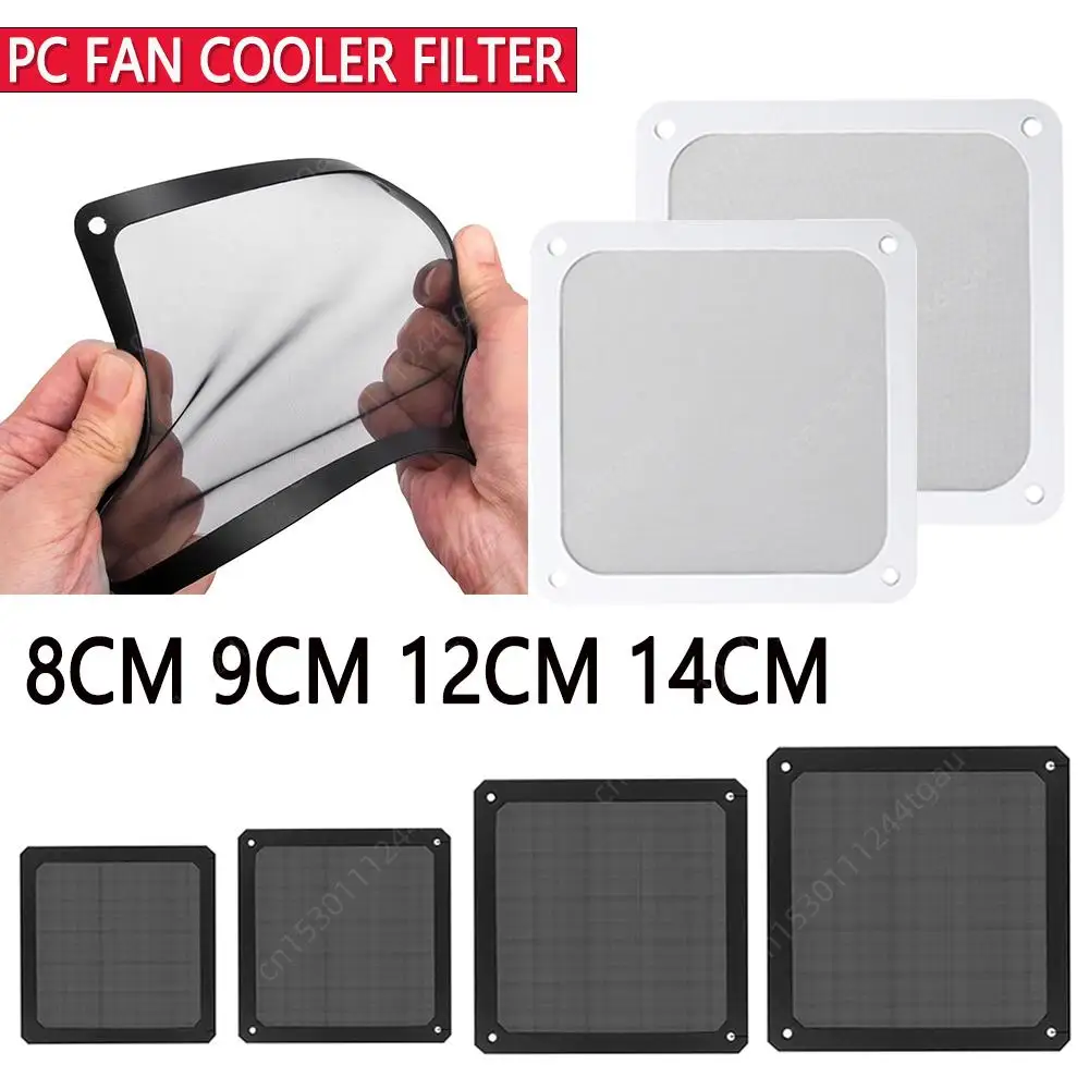 8-14cm Chassis Staub filter Magnet rahmen staub dichte Netz abdeckung Netz schutz mit Loch für PC-Computer gehäuse Kühl gebläse Netzteil Image