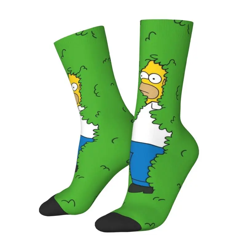 Maßgeschneiderte Modische Herren S-Simpsones-Anime Anzugsocken Unisex Warme Atmungsaktive 3D-Druck Crew-Socken Image