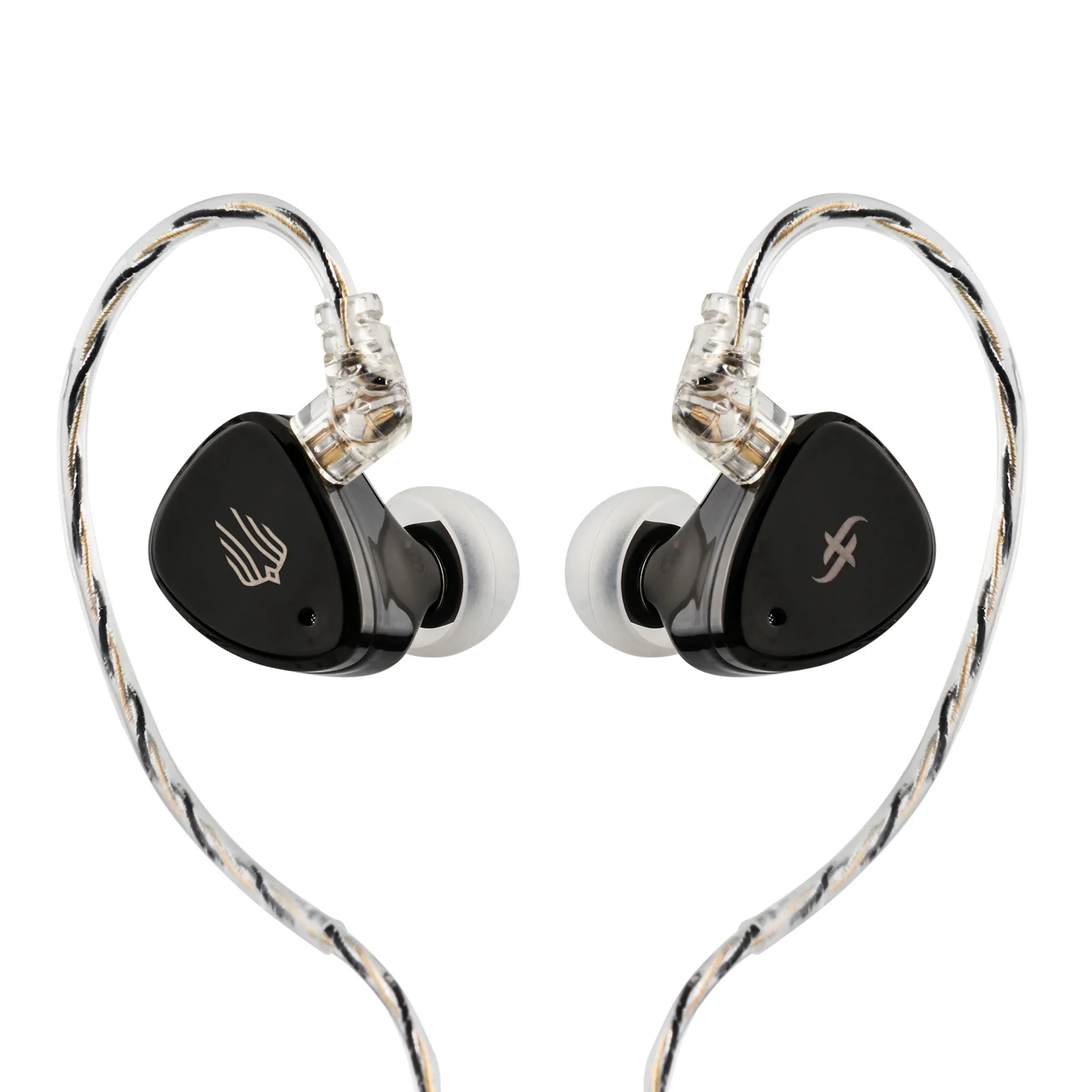 Simgot em6l 1dd 4ba Hybrid-Treiber In-Ear-Monitor Hifi iem Kopfhörer mit abnehmbarem Silber kabel für Musiker audiophil