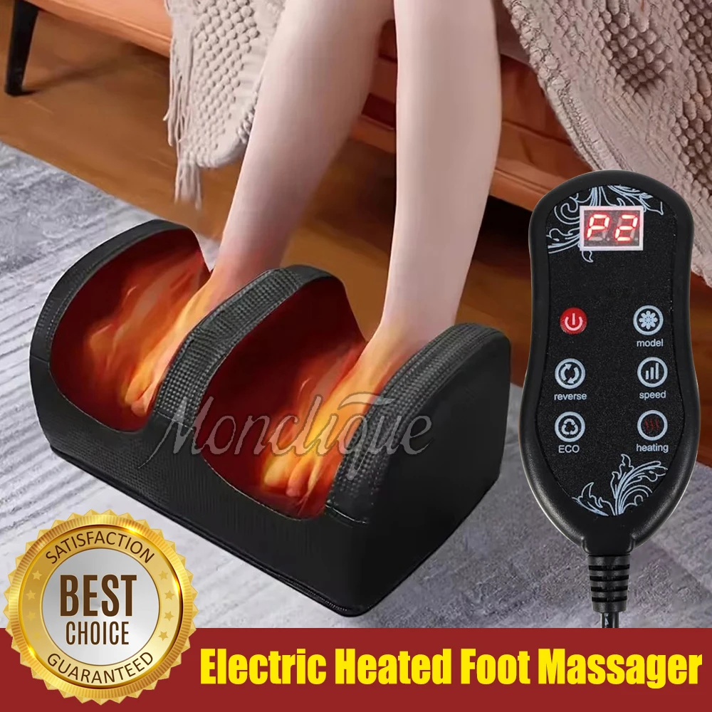 Elektrische Heizung Fußmassagegerät Maschine Fußkneten Heiße Kompresse Vibration Fuß Beinmassage Zuhause Weihnachten Valentinstag Geschenk Image