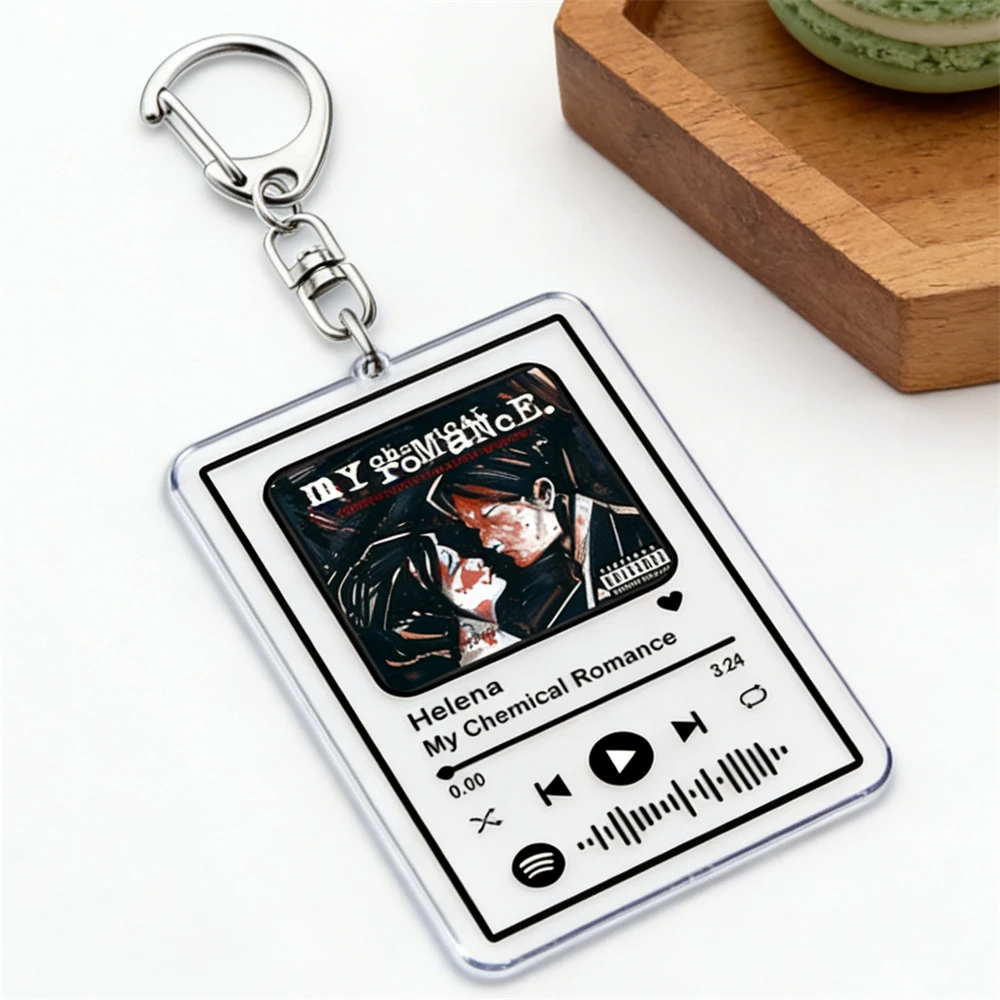 Beliebte Sänger-Musik-Schlüsselanhänger, Schlüsselanhänger für Damen, Accessoires, Tasche, Helena, der Geist der Dich, Lieder, Code, Schlüsselanhänger, Schmuck, Fans, Geschenke Image