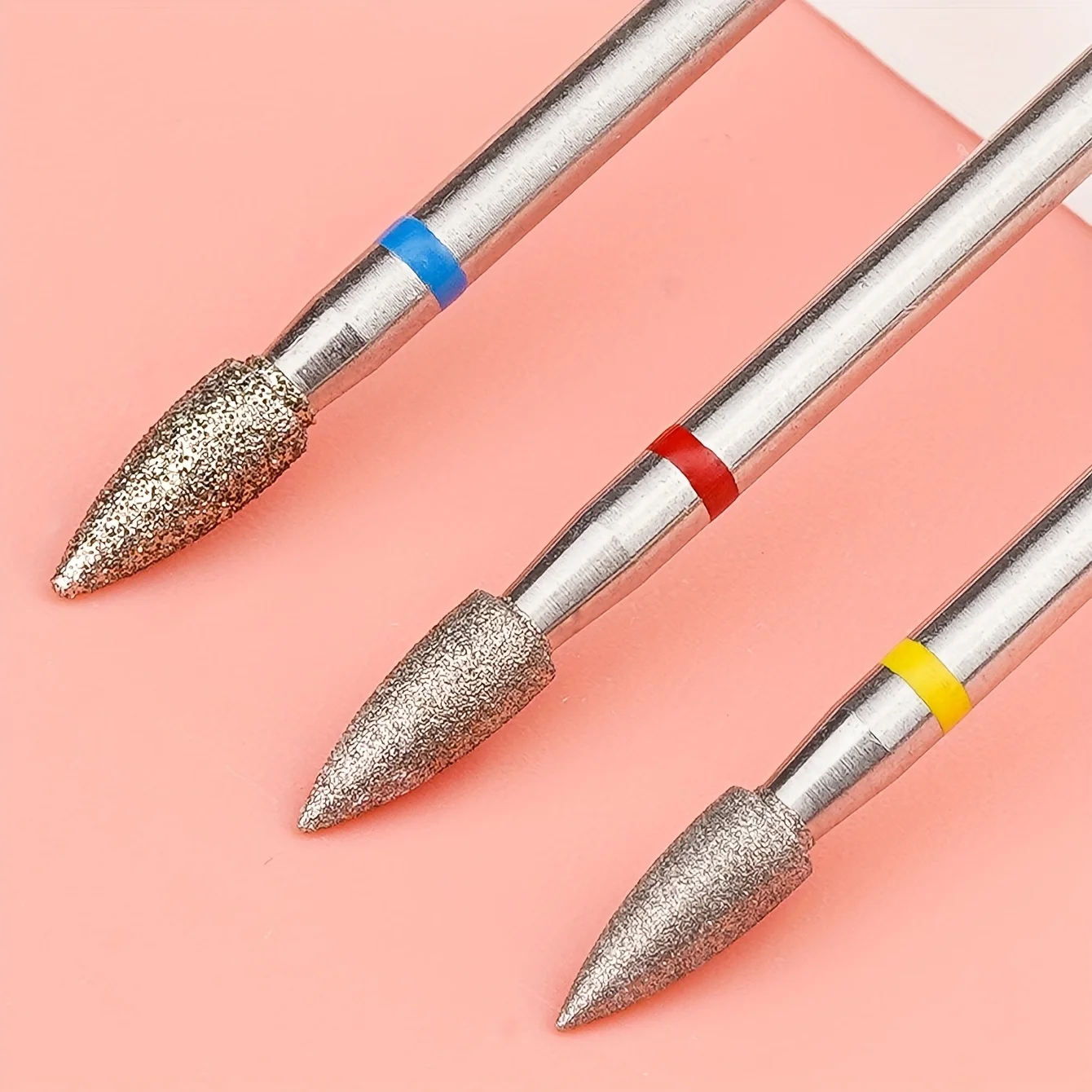 1 Stück Kegelförmiger Diamant-Nagelbohrer Rotierender Russischer Nagelhautentferner Elektrisches Maniküre-Bohrwerkzeug Nagelzubehör Image