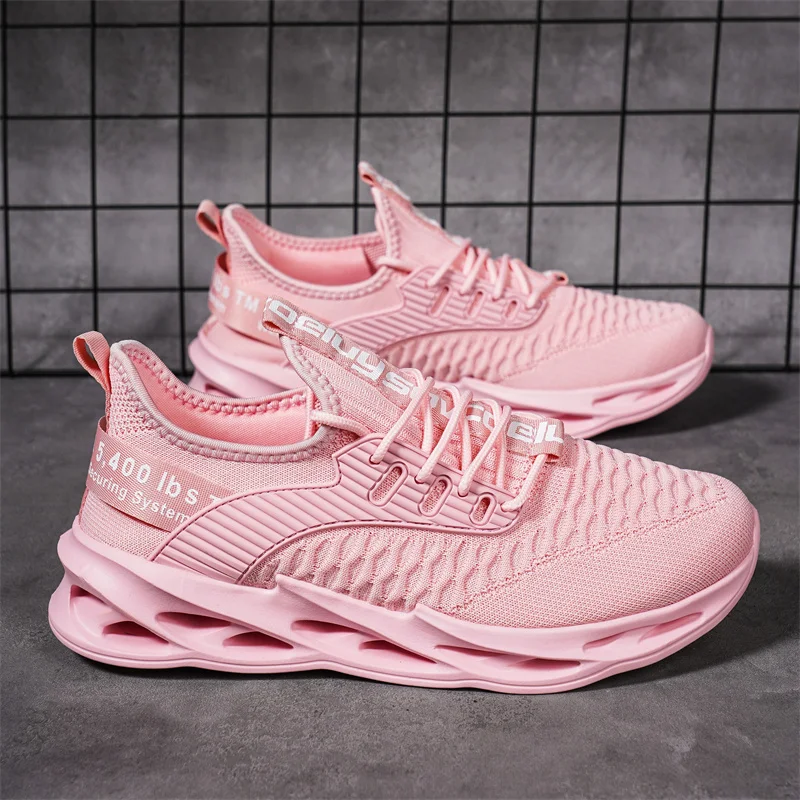 Heißer Verkauf Rosa Casual Turnschuhe Frauen Männer Klinge Schuhe Große Größe 46, Licht Atmungsaktive Laufschuhe Schuhe Männer Mesh Sport Turnschuhe
