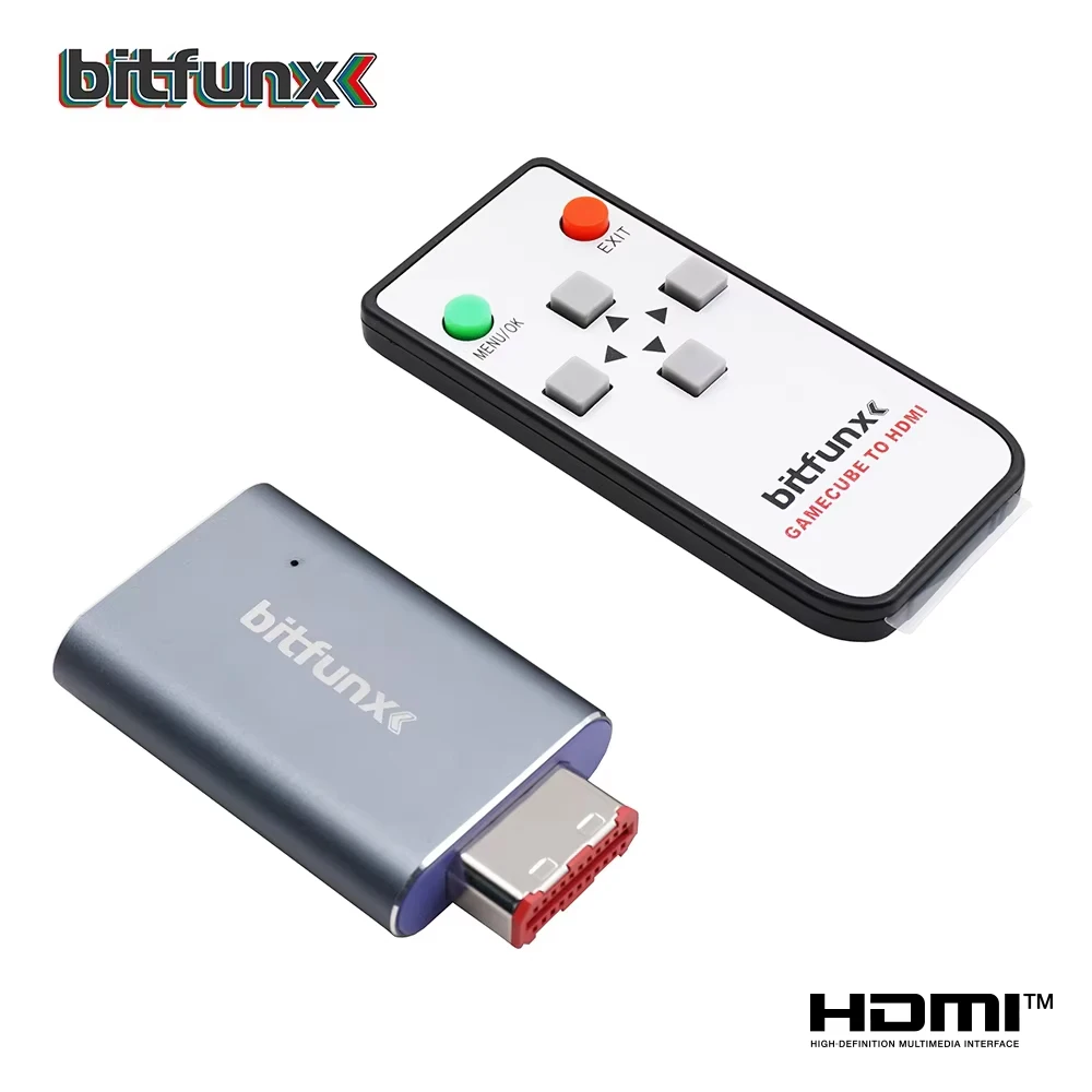Bitfunx GC Video HDMI ™ Adapter Digital AV zu HDMI ™ GC2HD für Nintendo Gamecube NGC DOL-001 Spielekonsole Image
