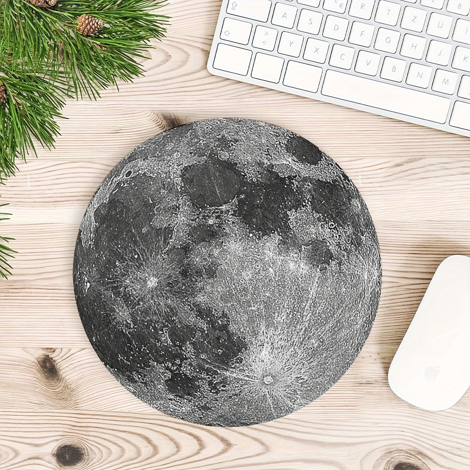 Moon Design Spiel-Mauspad, rutschfest, kreisförmig, Bürozubehör, Naturkautschuk-Matte, Nadelк, Fikriqua Diego Diego Diego Diego Diego Diego Diego Diego Diego Diego Image