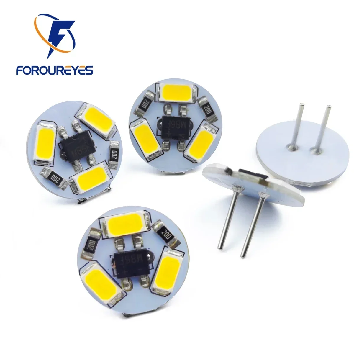5er-Pack LED-G4-Glühbirne mit runder Dunstabzugshaube, 12 V, SMD5730, 3 LEDs, Boots-Glühbirne, Lampe, ersetzt Halogen-Beleuchtung, Lichter, Strahler