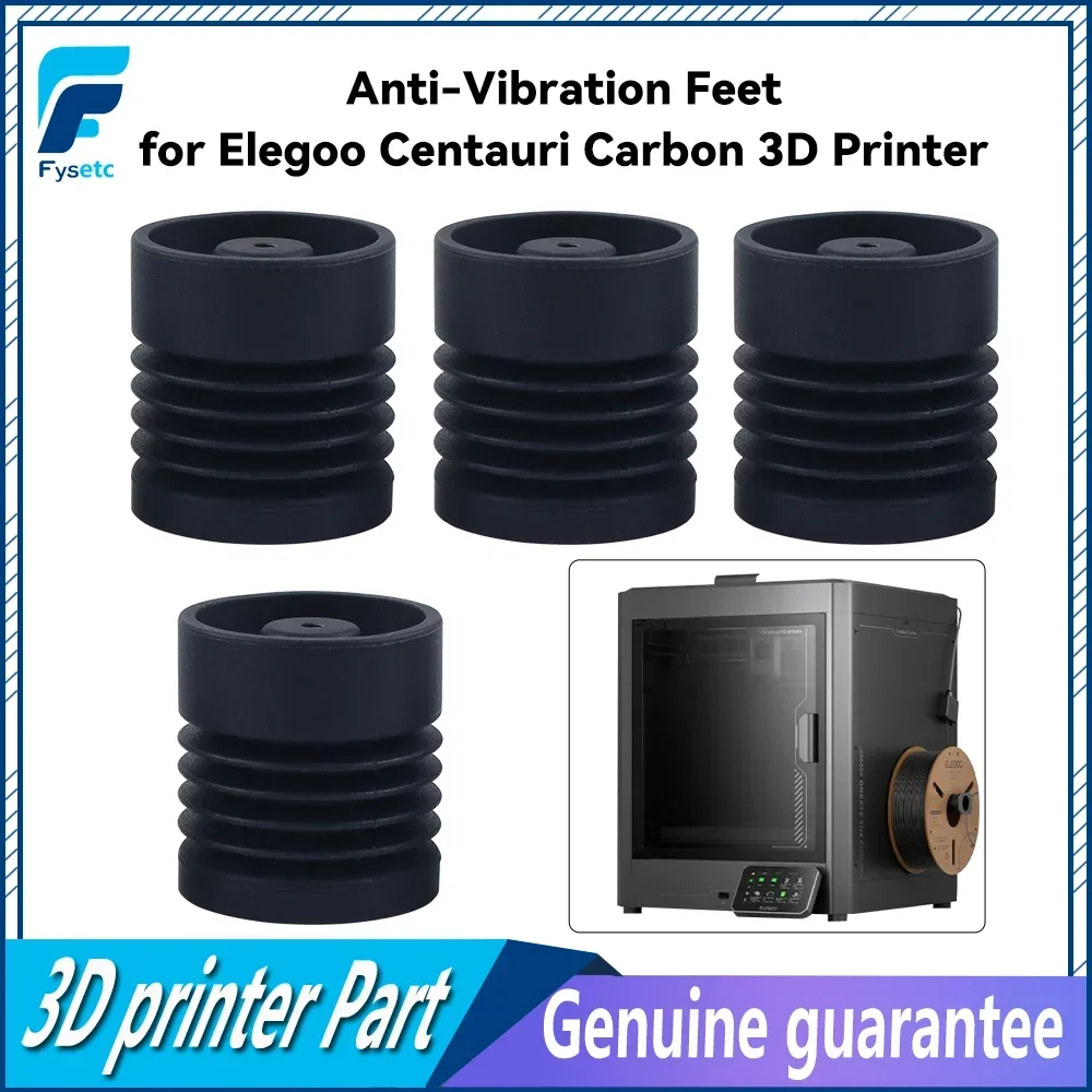 Anti-Vibrations-Füße für Elegoo Centauri Carbon 3D-Drucker, 4 Stück, weiche und elastische Füße, 3D-Drucker-Ersatzteile Image