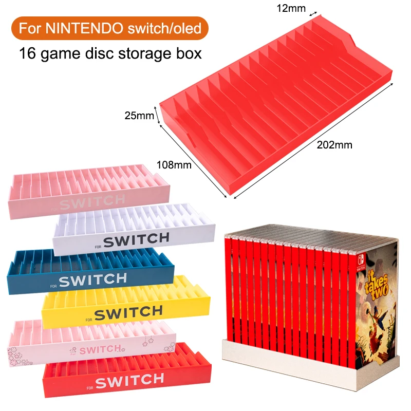 Für Nintendo schalter oled Kassette lagerung rack Desktop karte box halter Spiel disc lagerung halterung stehen für NS schalter zubehör Image