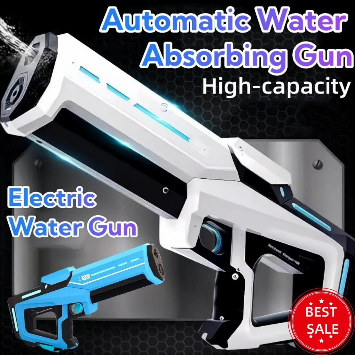 Elektrische Wasserpistolen Für Erwachsene Leistungsstarke Spritzen Automatische Wasser Saug Wasser Blasters Sommer Outdoor Strand Spielzeug Für Kinder Geschenk