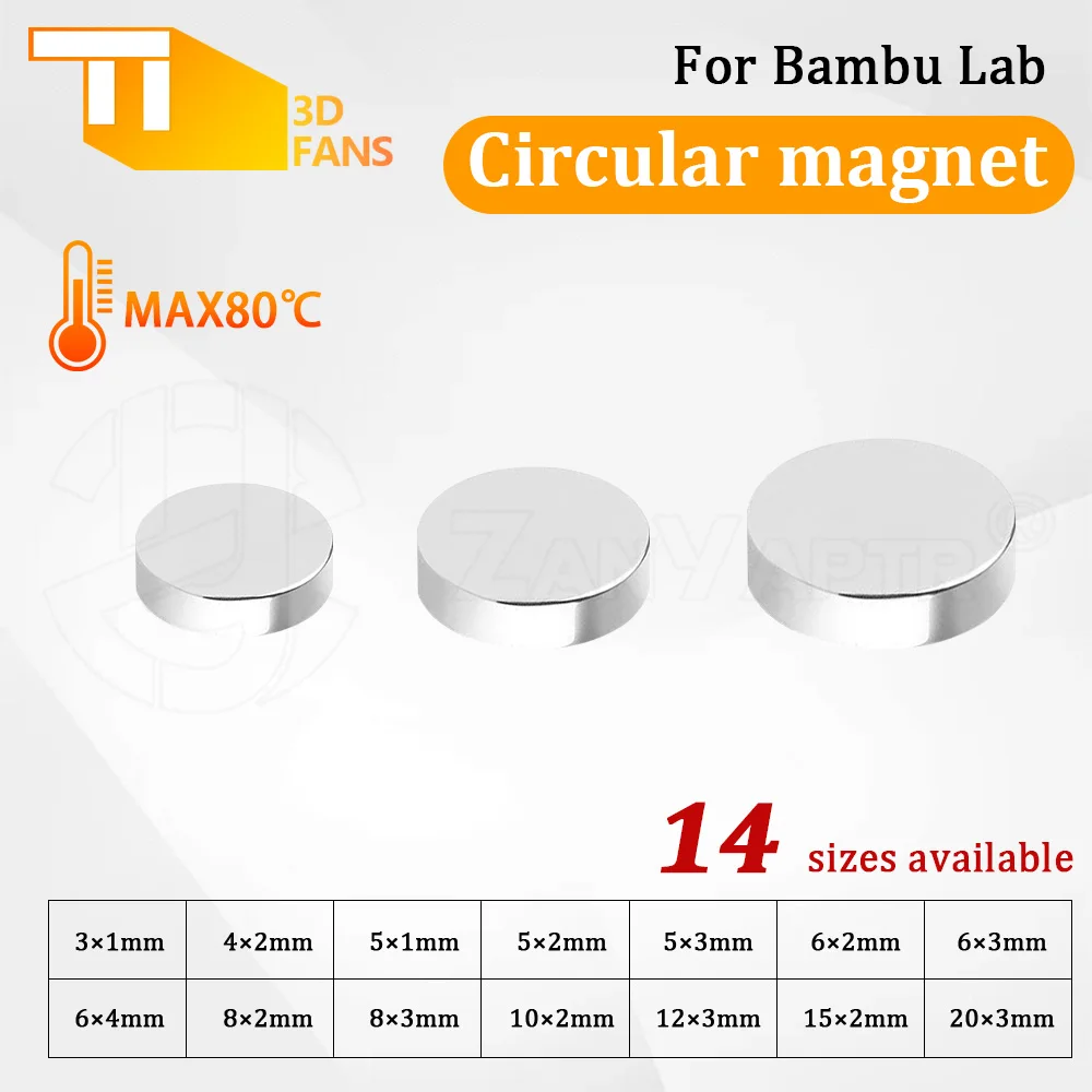 Für Bambu Lab Rundmagnet DIY Teile für 3D-Druckerteile Image