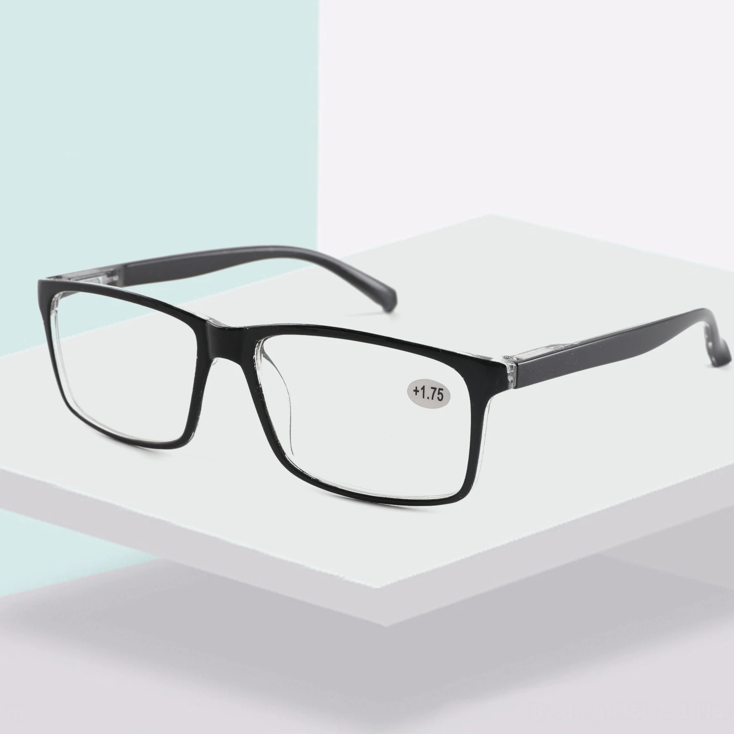 Lesebrille für Männer und Frauen, Sport, Anti-Blaulicht-Lesebrille, Schwarz, Rot, Presbyopie-Brille +100 bis +400 Brille Image