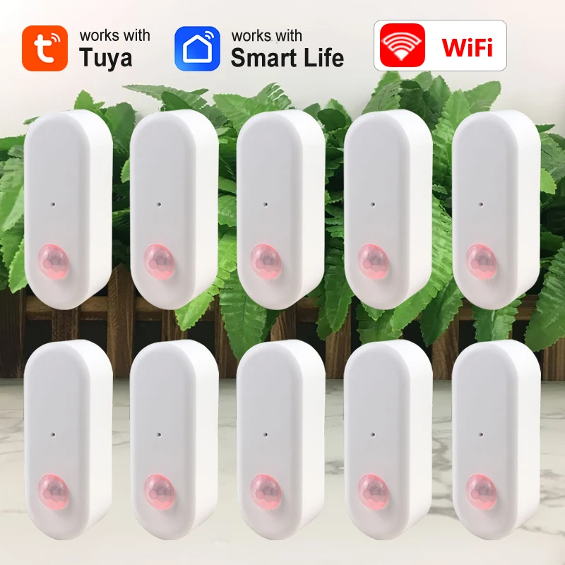 Tuya WiFi PIR Motion Sensor Menschlichen Körper Infrarot Detektor Smart Leben APP Control Home Security Alarm Funktioniert Mit Alexa Google Image