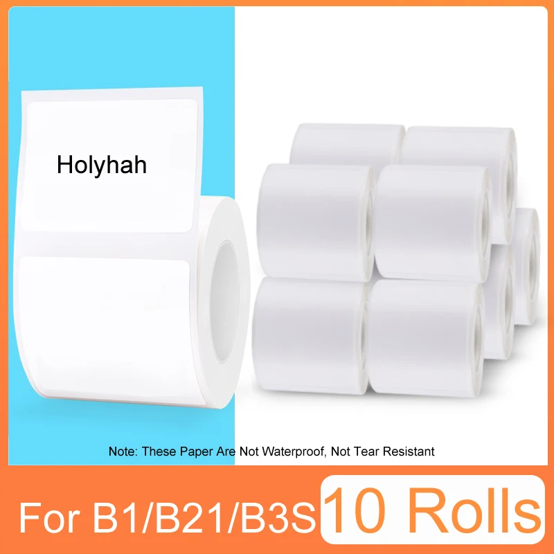 10 Rollen günstigstes B1 B21 B3S Thermo-Etikettenband 5 Rollen 40 mm 50 mm Preisschild-Maker-Aufkleber für Niimbot-Drucker für kleine Unternehmen Image