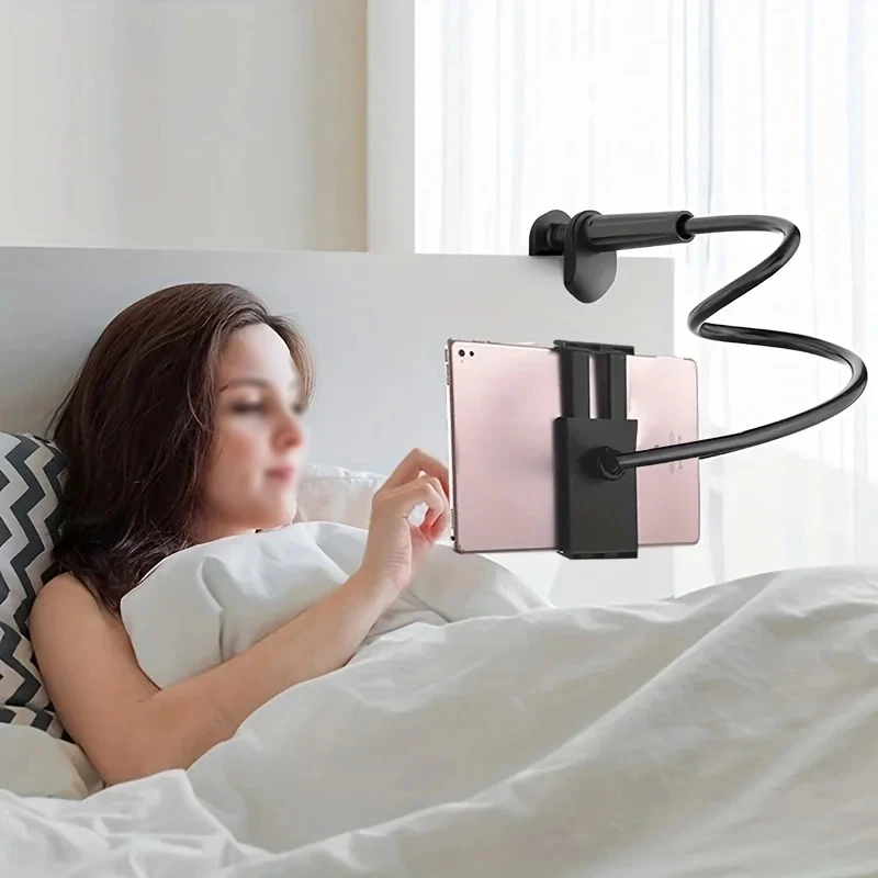 100 cm Tablet-Halter-Ständer, Lazy Bracket, Kopfstützenbett, 360 flexible lange Arme, Klemmhalterung für Mobiltelefone und 4–11 Zoll Geräte Image