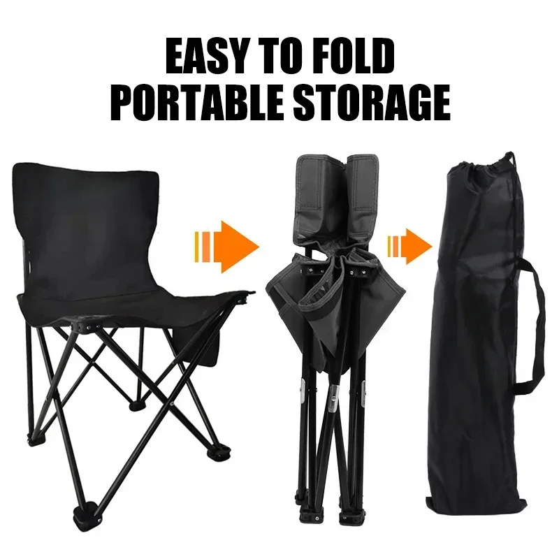 Neue Metall Klappstuhl Outdoor Klappstuhl Tragbare Picknick Mond Stuhl Camping Camping Ausrüstung