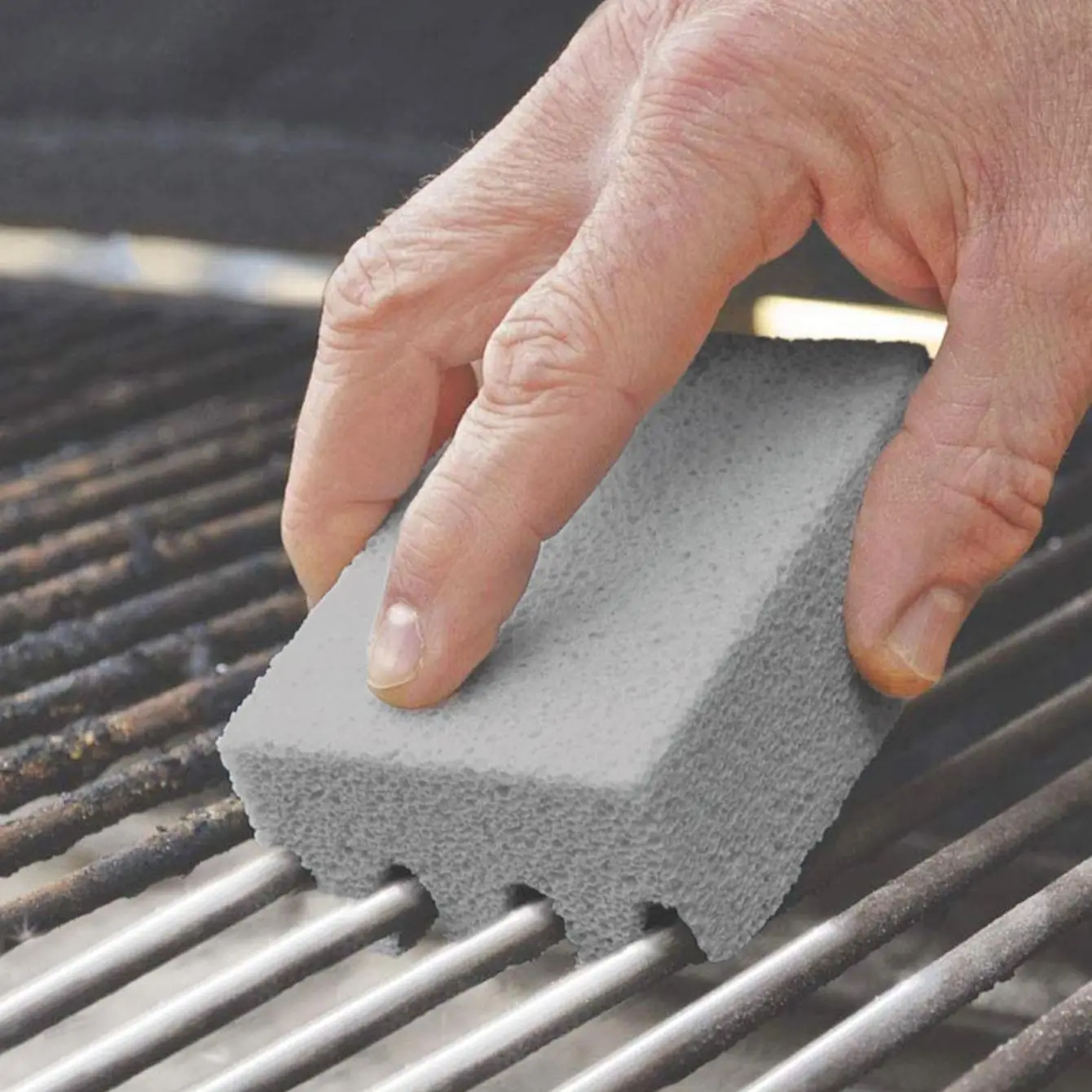 1pc-BBQ Grill Ziegel Block Handheld BBQ Reinigung Stein Grill Racks Flecken Sauber Schaber BBQ Reinigung Pinsel Image