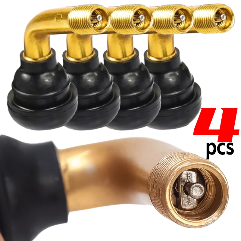 PVR70 60 50 Ventilschäfte Tubeless-Reifen Gummi Messing Motorrad Tubeless Reifen Ventilschäfte für Elektroroller Fahrrad 2/4 Stück Image