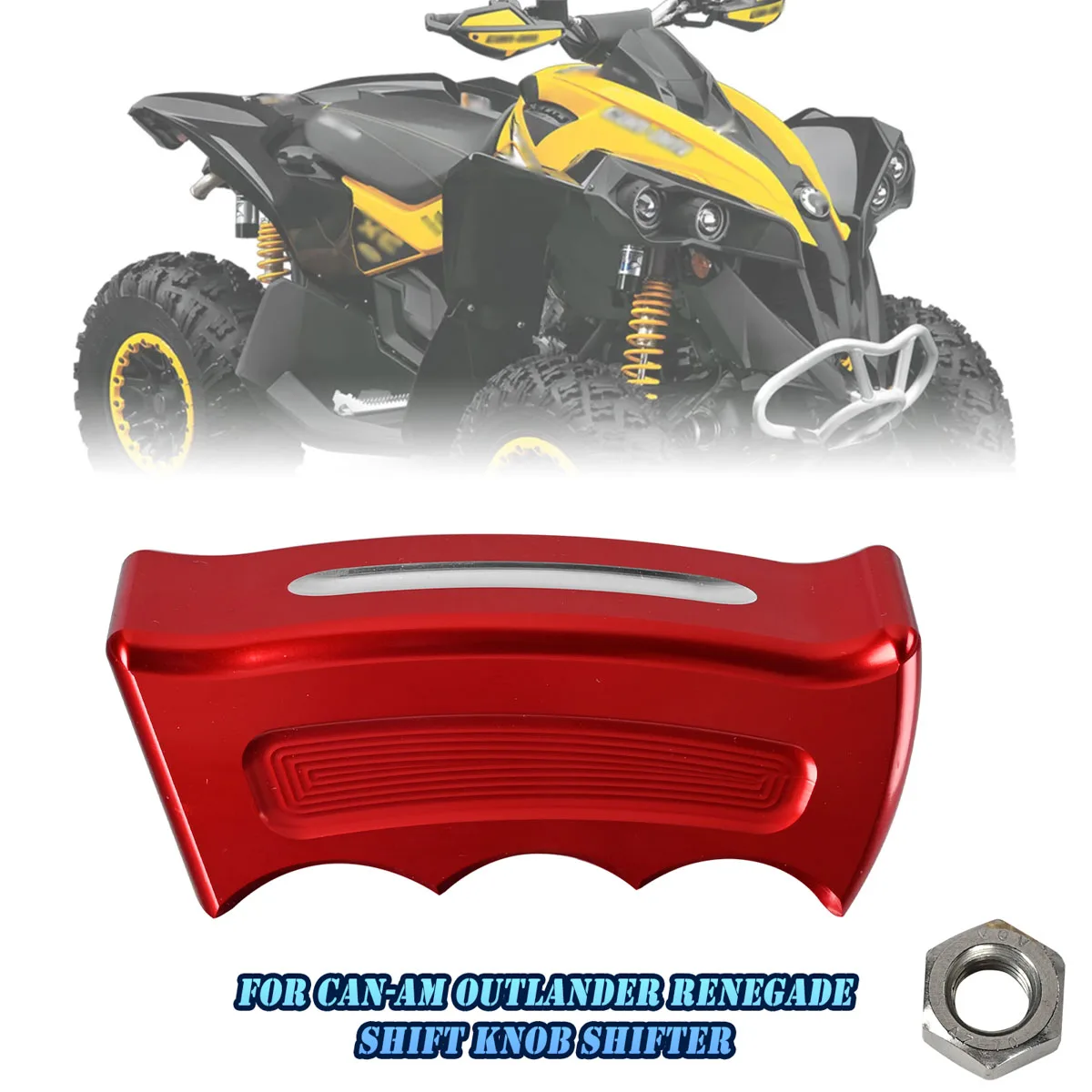Motorräder Custom Billet Pistole Grip Schaltknauf Shifter Rot Für Can-Am Outlander Outlander Renegade Girspak Für Polaris RZR XP Image