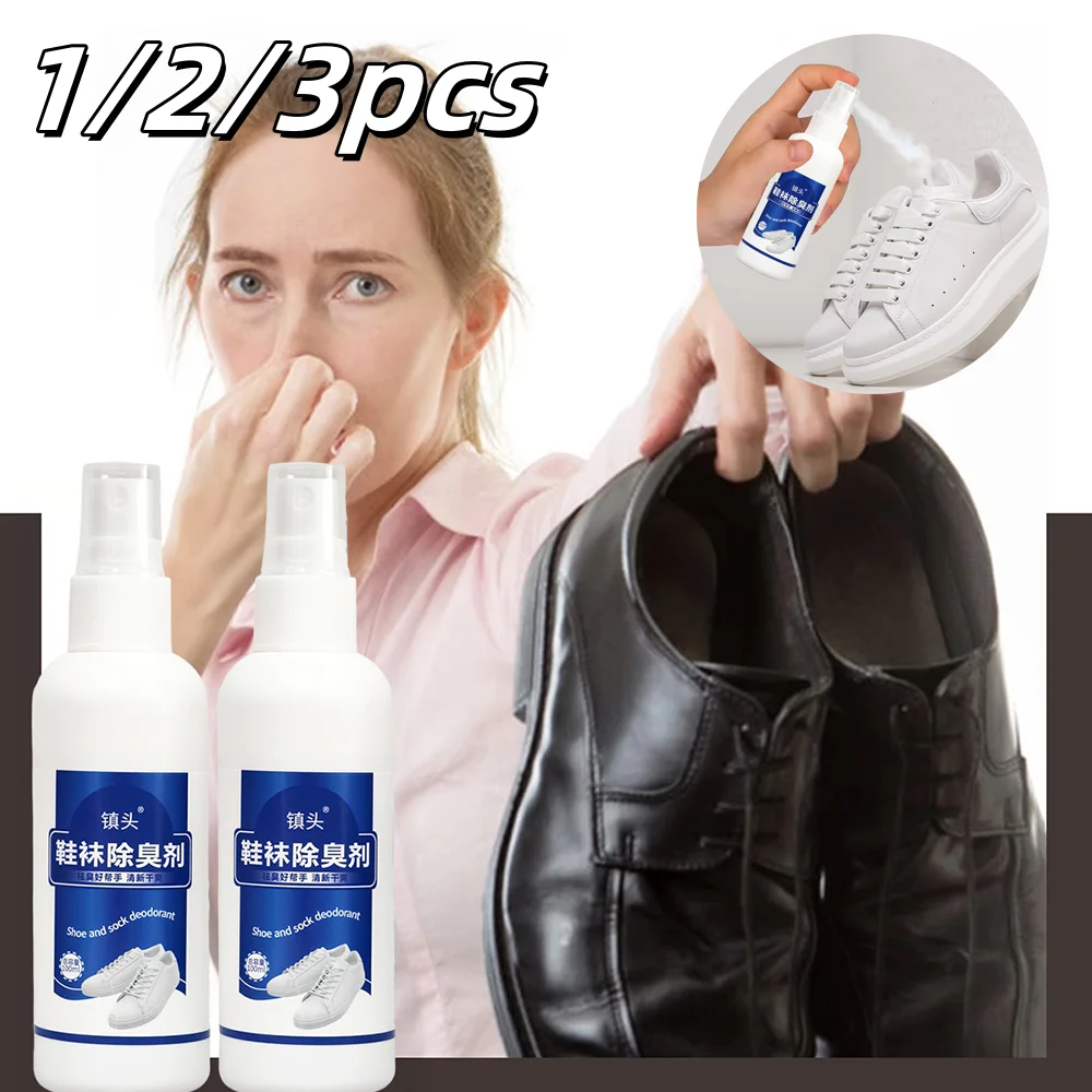 1/2/3 stücke 100 ml Schuhe Socken Desodorierende Entfernung Spray Schuhe Deodorant Antibakterielle Antitranspirant Frische Luft Stink Remover