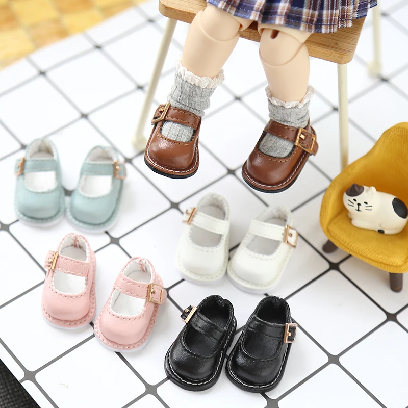 Kleine 1/6BJD Schuhe Lederschuhe für Big Fish Body, Fat Fish Body, Corgi Body, GL, Jacoosun, 3,5 x 1,6 cm Puppenschuhe Zubehör
