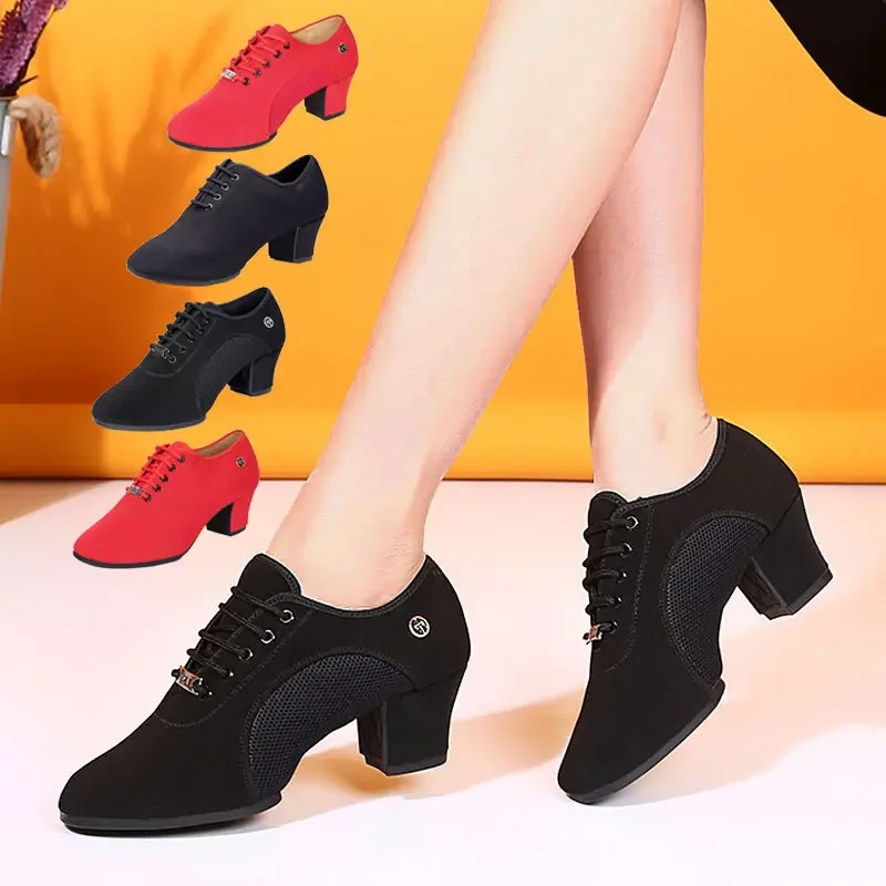 Frauen Latin Dance Schuhe Jazz Ballsaal Salsa Tanzen Schuhe Frau High Heels Kinder Ausbildung Moderne Tango Tanz Turnschuhe Weibliche