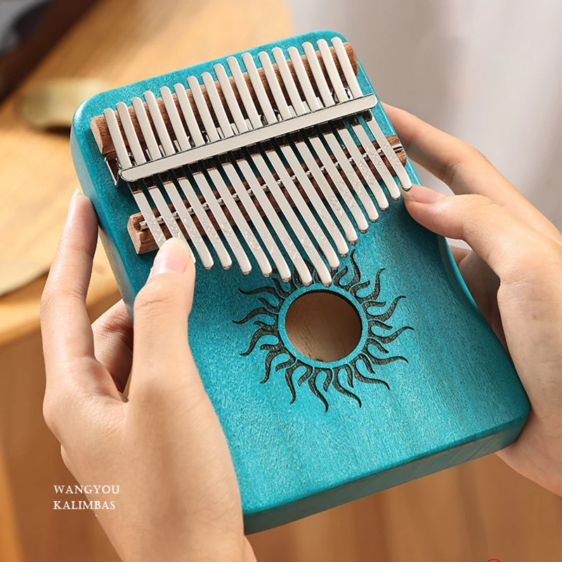Hluru 17 21-Tasten Kalimba Fingerklavier Kalimba Daumenklavier Tastatur Musikinstrument Mbira für Anfänger Musikliebhaber Geschenke Image