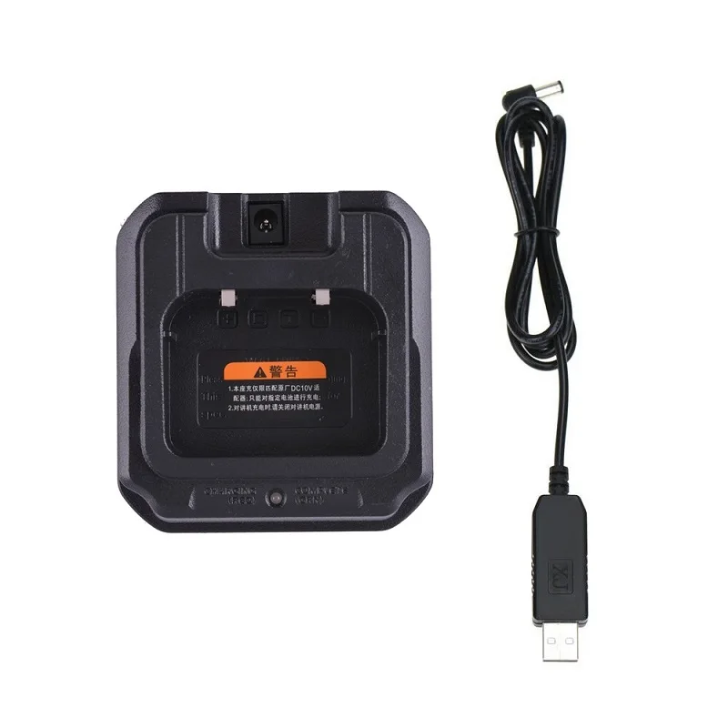 100 % Original Baofeng UV-9R Walkie Talkie USB-Adapter Desktop-Ladegerät BF-9700 UV9R PLUS Two Way Radio Li-Ionen-Akku-Zubehör Image