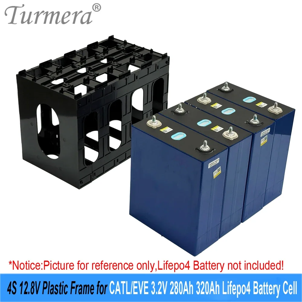 2025 Neuer 12-V-Batterierahmen für CATL EVE 280 Ah 304 Ah 320 Ah 105 Ah Lifepo4-Zellen, flammhemmender ABS-PC-Kunststoffhalter mit Riegeln Image