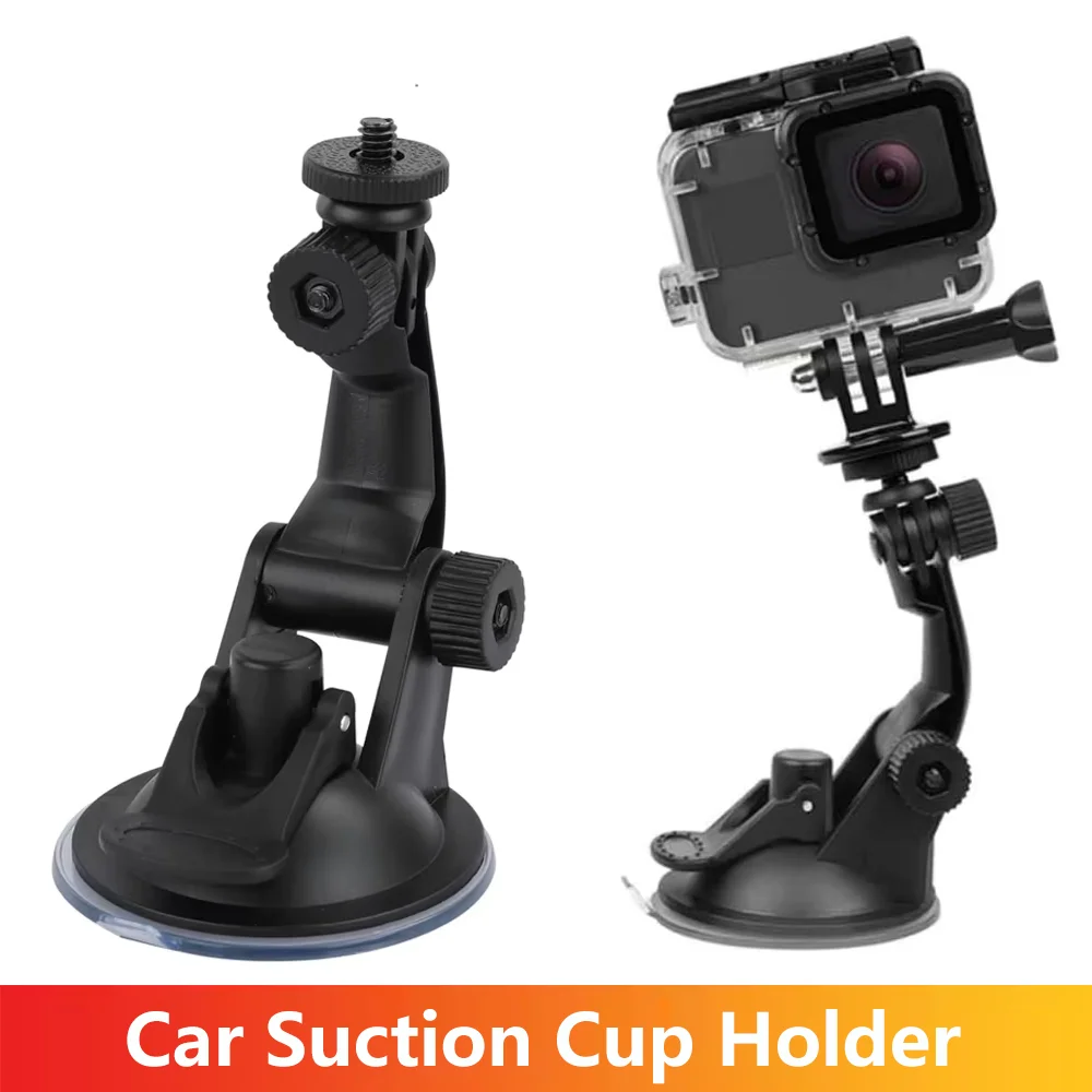 Auto Saugnapf Halter 1/4 Auto Halterung für GoPro Hero 13 12 11 10 9 Insta360 SJCAM SJ4000 AKASO DJI Osmo Action Kamera Zubehör Image