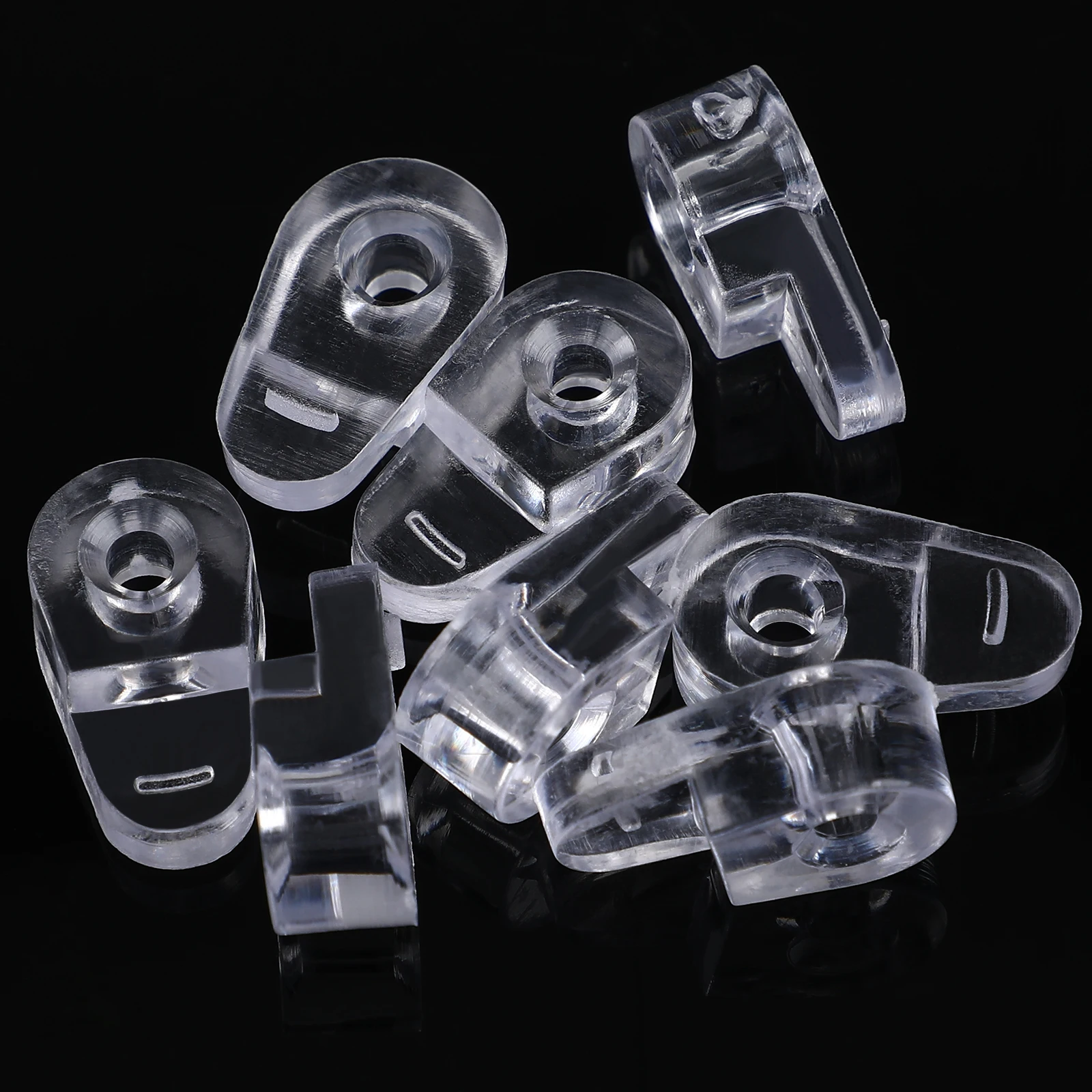 20 Stück durchsichtiger Kunststoff halter Clip Spiegel montage clips Spiegel raid Spiegel montage werkzeug Spiegel schnallen Kunststoff clips