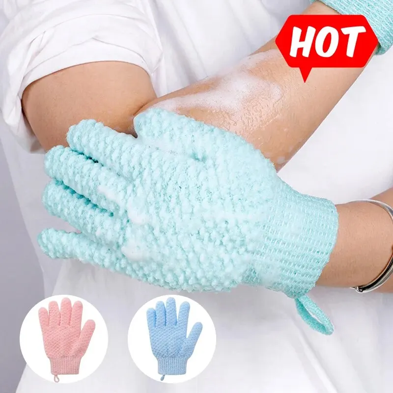 1 Packung mit fünf Fingern Bade handschuhe kreative Home Body Massage Schwamm faul Bade handschuhe Deodorant Massage elastische Bad Peeling Schlamm Image