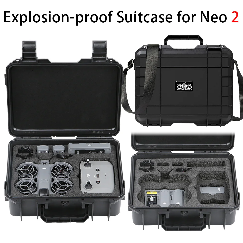Für DJI NEO 2 Fall Tasche Explosion Proof Fall Tragbare Wasserdichte Box Hard Shell Große Kapazität Fall Für Neo 2 Zubehör Image