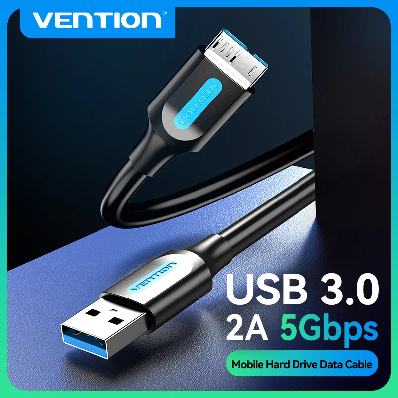 Vention Micro USB 3.0 Kabel 2A Schnellladegerät Datenkabel Handykabel für Samsung Note 3 S5 Toshiba Sony USB Micro B Kabel Image