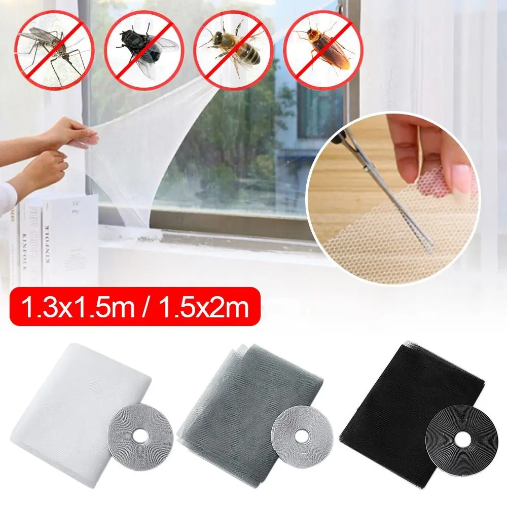 DIY Selbstklebende Indoor Insekten Fliegen Moskito Fenster Bildschirm Vorhang Moskito Netting Tür Anti Moskito Net Fenster Mesh Bug net