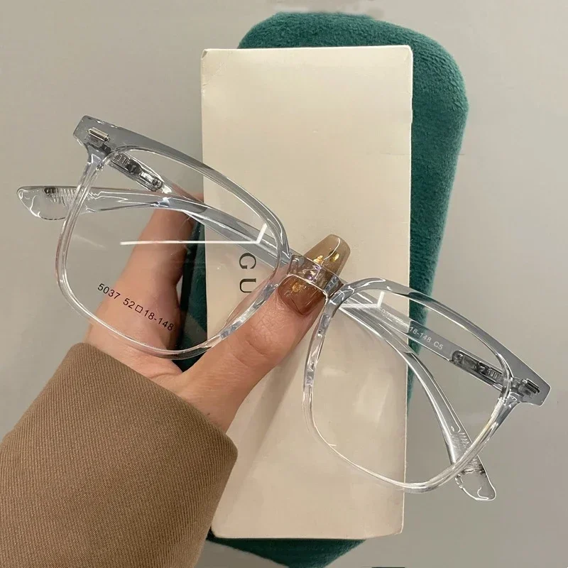 Myopie-Brille, fertige Anti-Blaulicht-Brille für Erwachsene, ultraleichter Brillenrahmen mit Grad 0 ~ -4,0 Image