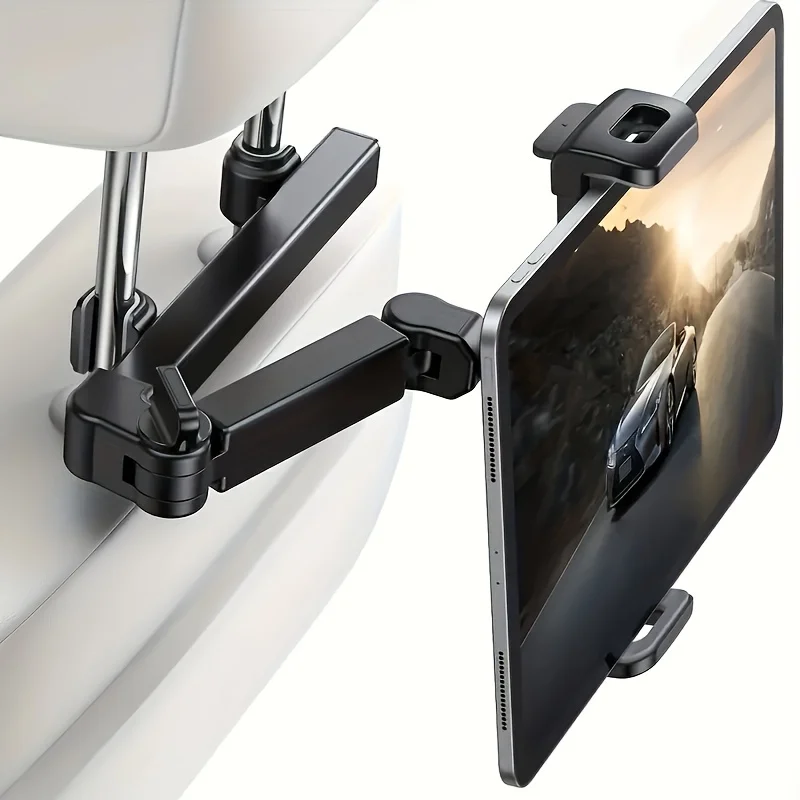 Universal Auto Tablet Halter Rücksitz Kopfstütze Halterung Für iPad Air Mini Pro 4-13 Zoll 360 Rotation Hinten kissen Telefon Klemme Ständer Image