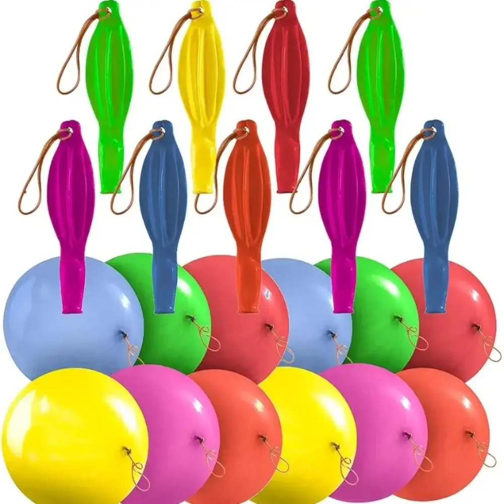 10 Stück Stanzballons mit Gummiband, 45,7 cm, verdickt, lustiger Ballon, Geburtstagsfeier, Babyparty, Kinder, tägliche Spiele, Hochzeitsdekoration Image