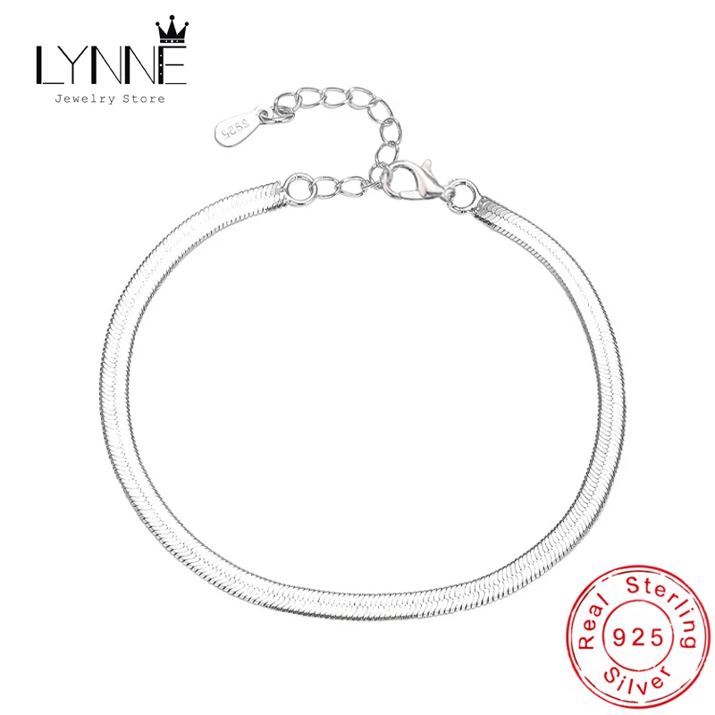 Heiße 925 Sterling Silber Unisex Einfache Flache Schlange Fußkettchen Frauen Schmuck Punk Rock Glänzende Klinge Stil Nackten Fuß Kette Armbänder
