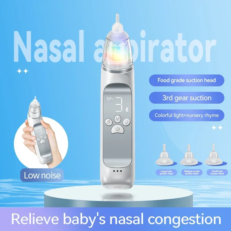 Elektrischer Nasensauger für Kinder und Kleinkinder Clean Snot Booger Nasenobstruktion Nasensaugmaschine Babypflegeprodukte Image