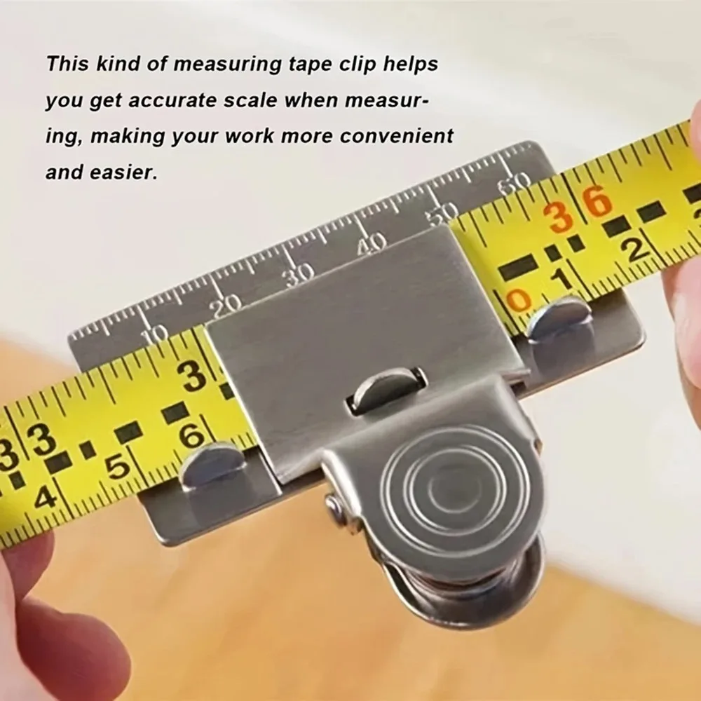 Metall-Messbandhalter, präzise und gut sichtbare Messwerkzeuge, Holzpositionierungszubehör, Werkzeug Image