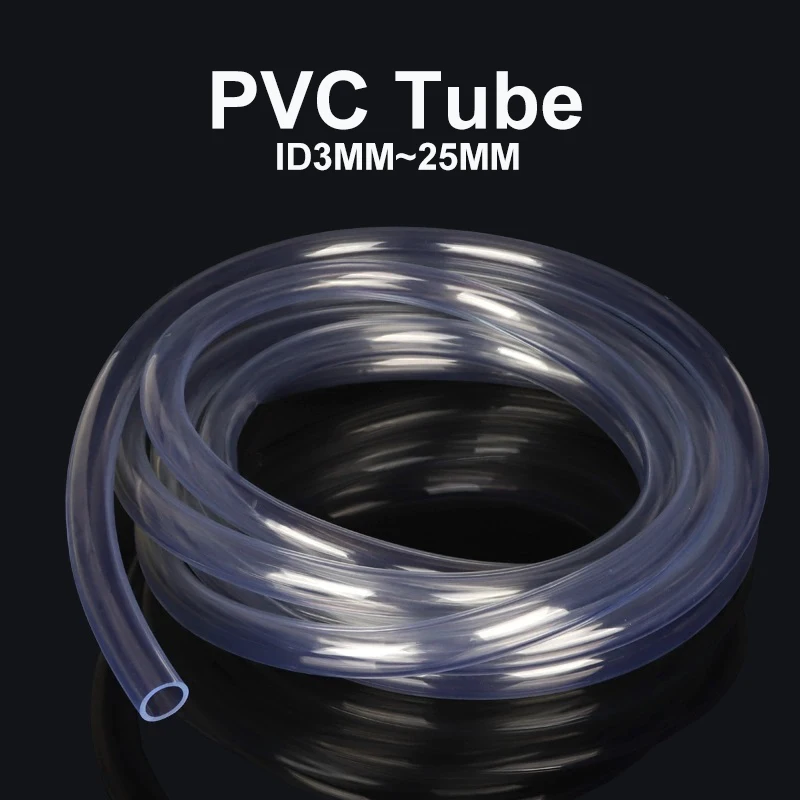 1M/3M/5M transparente PVC-Kunststoffschläuche, hochwertiger Wasserpumpenschlauch, 2, 3, 4, 5, 6, 8, 10, 12, 14, 16, 18, 20, 25 mm Innendurchmesser Image