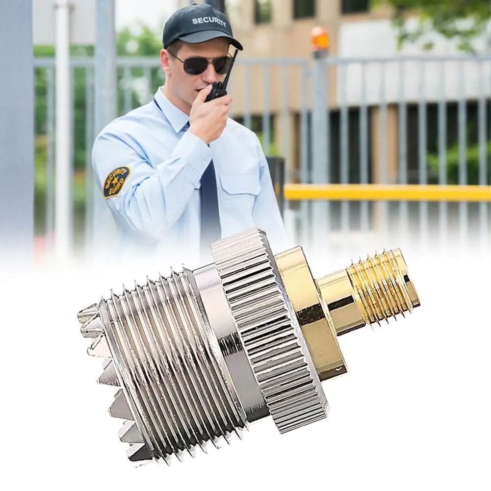 1pc koaxial rf walkie-talkie antennen adapter jxrf stecker sma uhf weiblich für baofeng zu femal Image