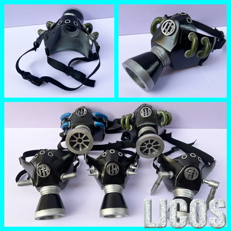5 Arten GACHIAKUTA Riyo Rudo Tamsy Zanka Enjin Cosplay Maske Gasmaske Requisiten Punk Gothic Anime Charakter Prop Taktische Atemschutzmaske