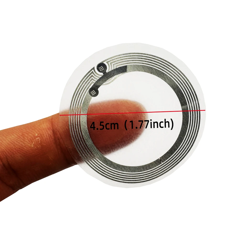 NFC-Anti-Metall-Tag, NFC-Tags, Rundheit 45 mm, 13,56 MHz, nfc215-Aufkleber, universelles Etikett, Ntag215-Chip, RFID für alle NFC-fähigen Telefone Image